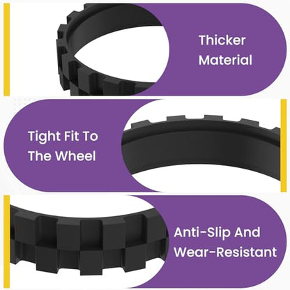 4 Pack Tires Replacement for ROOMBA Sweeping Robot Wheels