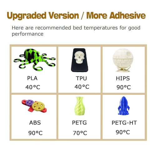 HICTOP 310x320mm Room Temperature Print Textured PEI Sheet Single Side Print Bed | Fit for CR-10 V2,CR-10 V3,CR-10S pro,CR-X, CR-10 pro V2,Ender 3 max,Ender 3 max Neo, Most 310x320mm 3D Printers - size: 310*320mm, style: Textured One Sided PEI