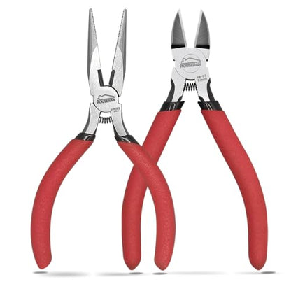 2pc Mini Wire Cutters & Needle Nose Pliers Set for 3D Print