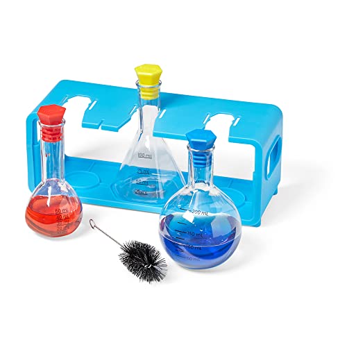 hand2mind Starter Science Measuring Flask Set, 8 Pieces, Ages 3+
