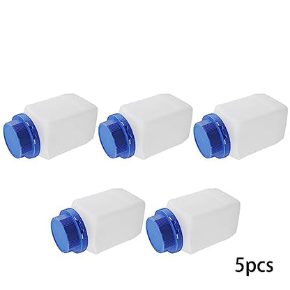 Othmro 5pcs 500ml/16.9oz Plastic Lab Chemical Reagent Bottles,5pcs 50mmx145mm(IDxH) Square Wide Mouth Liquid/Solid Sample Storage Container Sealing Bottles Blue with Anti-theft Cap - color: Translucent, Blue