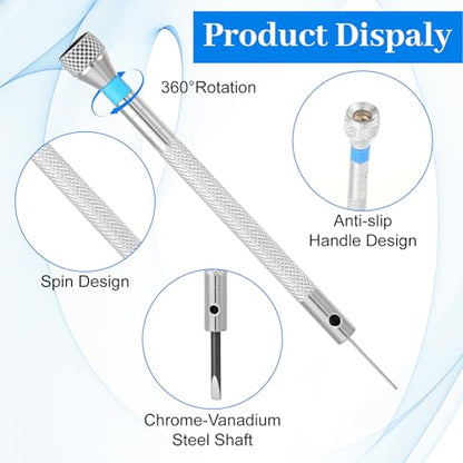 Nogeqi 8PCS Mini Watch Screwdriver Set, Jewelers Screwdriver Set for Watch Repair, 0.6-2.0mm Micro Precision Repair Kit for Eyeglass Sunglass Watchmaker Jewelry Computer Phone Small Tools