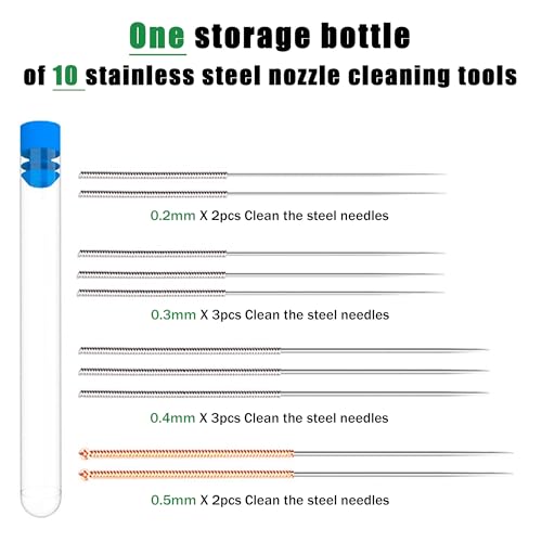 3D Printer Nozzle Cleaning Kit, 60PCS