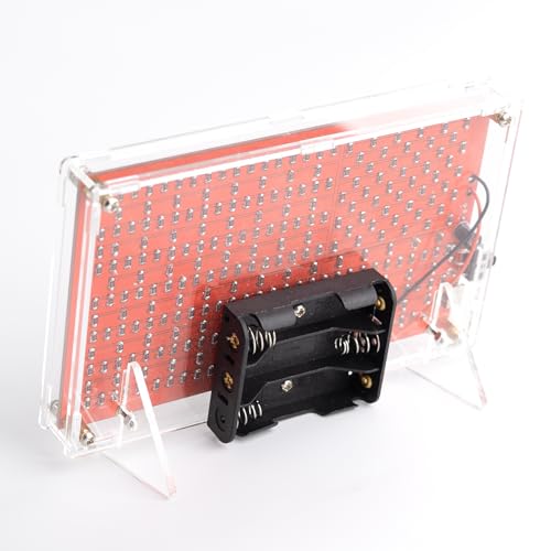 DIY Soldering Project Kit, American Flag 0.3x0.5 Ft DIY SMD Soldering Practice Kit Electronics Learning with Acrylic shell