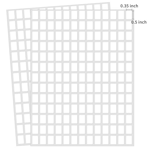 3040 Pcs Matte Small White Labels Stickers Blank Labels Removable Price Tags Labels Stickers for Jars Boxes File Folders Envelopes School Office Kitchen (13 X 9 mm) - size: 0.35 x 0.5 inch