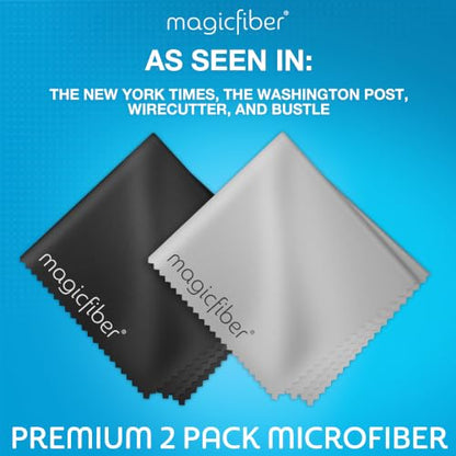 MagicFiber Microfiber Cleaning Cloth, Glasses Cleaner, Eyeglass Wipes, 2pk - size: 2 PACK