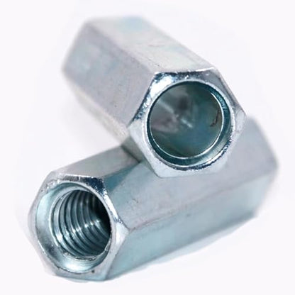 M10-1.5 x 32mm Long Rod Metric Hex Coupling Galvanized Carbon Steel Hex Threaded Rod Coupler for Furniture, Electronic, Industrial 5 Pcs - size: M10-1.5x32mm（5 Pcs）