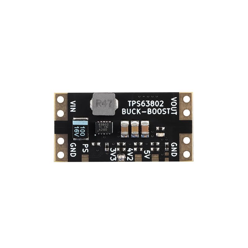 5Pcs XL63802 Boost Buck Voltage Converter Lithium Battery USB Automatic Buck Boost Power Module Microcontroller Power Supply Low Ripple TPS63802