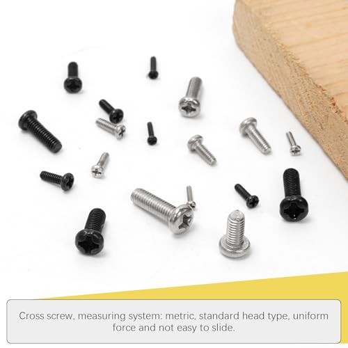 1200PCS Metric Micro Screws - M1 M1.2 M1.4 M1.6 M1.7 M2.4 M2.5 M3