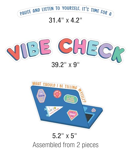 Carson Dellosa We Stick Together 51-Piece Vibe Check Bulletin Board Set - color: Vibe Check