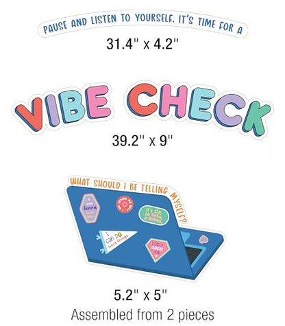 Carson Dellosa We Stick Together 51-Piece Vibe Check Bulletin Board Set - color: Vibe Check