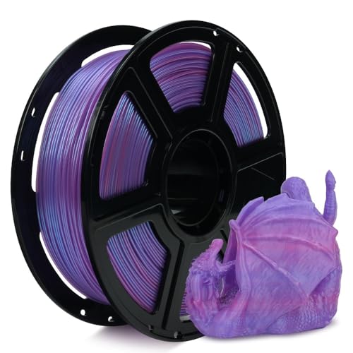 FLASHFORGE Chameleon Gradient Rapid PLA Filament Blue & Pink, High Speed PLA Filament 1.75mm Max 500mm/s Fast Printing, Displays Shimmering Effects from Various Angles and Light - color: Chameleon Gradient Blue & Pink