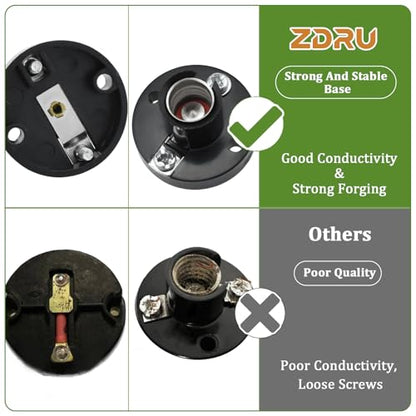 E10 Screw Mini Bulbs and Socket Base Kit