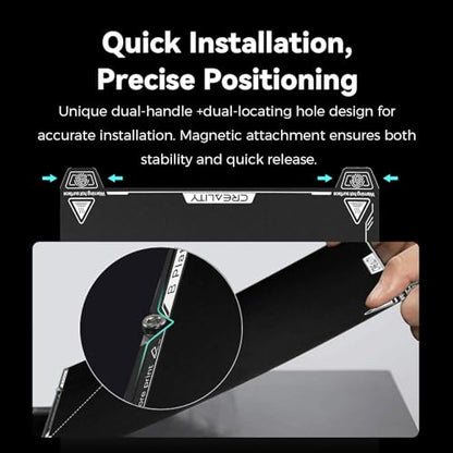 Creality K1 Max Build Plate 315x310mm Epoxy Resin Coating Spring Steel Magnetic Bed Plate for K1 Max Creality 3D Printer Build Sheet for K1 Max & K2 Pro & Ender 3 V3 Plus (No Magnetic Sheet) - style: K1 Max EP Plate