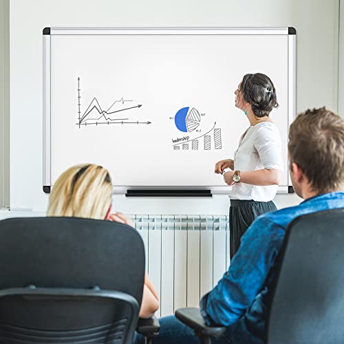 VIZ-PRO Magnetic Dry Erase White Board for Wall, 72 x 48 Inches, 2 Pack - size: 2 Pack 72 X 48 Inches