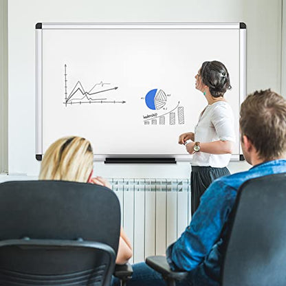 VIZ-PRO Magnetic Dry Erase White Board for Wall, 72 x 48 Inches, 2 Pack - size: 2 Pack 72 X 48 Inches