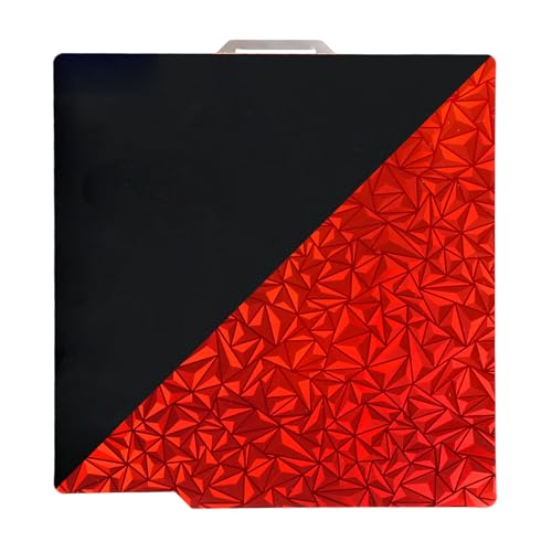 PEO PEY 3D Printer Build Plate for Bambu Lab A1 P1S X1C, 26.8x25.8cm Flexible Diamond and Starry Texture Spring Steel Plate Sheet Heat Resistant 3D Printer Bed Platform