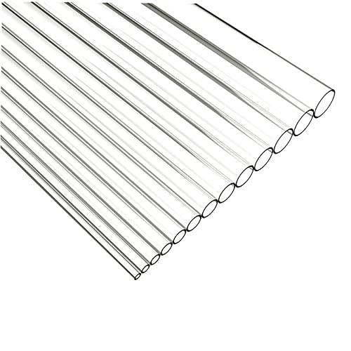 Quartz Glass Tube,Quartz Sleeve,Fused Quartz Tubing,Fused Silica Tube,Made by Vycor Glass,Thcik 1mm,5Pcs/Pack (OD 18mm, ID 16mm, Length 300mm)