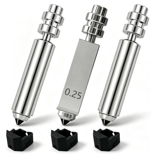 3PK 0.25mm Hardened Steel Nozzle Kit for Anycubic Kobra X/Kobra 4 - size: 0.25mm