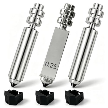 3PK 0.25mm Hardened Steel Nozzle Kit for Anycubic Kobra X/Kobra 4 - size: 0.25mm