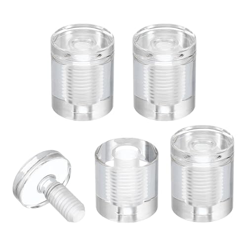 uxcell 4Pcs Sign Standoff Screws, 1 x 1-5/16" Acrylic Wall Standoff Mount Hardware Advertising Glass Standoff Nail Acrylic Nail for Hanging Acrylic Picture Frame Panel Sign - size: 1 x 1-5/16"