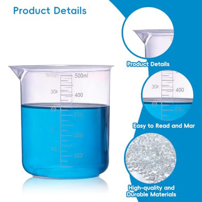 Plastic Graduated Beaker set, for Lab Kitchen