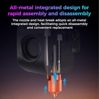 Creality Official K2 SE Ceramic Heating Block Hotend Kit, with Unicorn Quick Swap Nozzle, 300°C High Temperature Resistant and 600mm/s High-Speed Printing Hotend for 3D Printer Creality K2 SE Combo - style: K2 SE