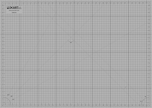 Proartek PK00076 Professional Cutting Mat, HM3042, 30 x 42 Inches; Self-Healing, Double-Sided Blue/Gray Mat for Quilting, Sewing, Hobbies & Crafting - size: 42"L x 30"W