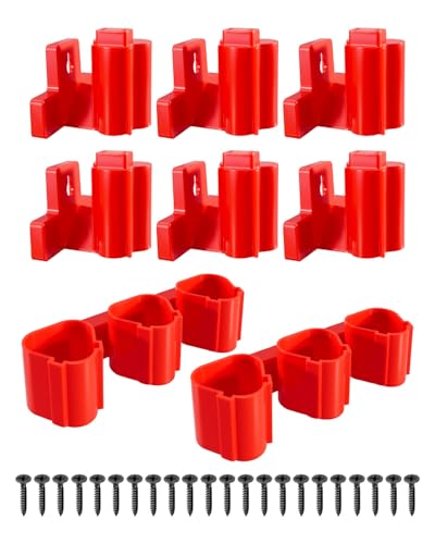 8Pcs Tool Holder Fit for Milwaukee M12 Drill Tools Storage Wall Mount