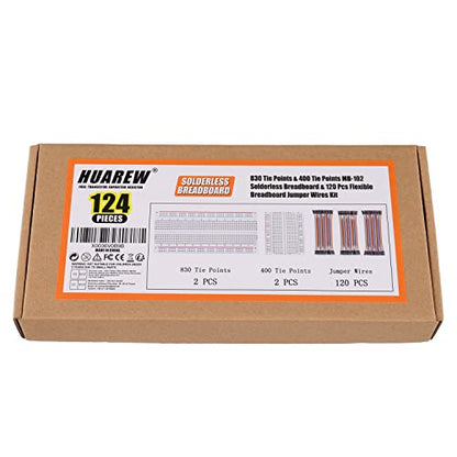 Breadboard and Jumper Wires Kit Include 830 Tie Points Breadboard 400 Tie Points Breadboard Jumper Wire