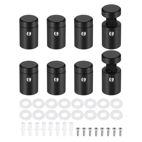 MECCANIXITY 8pcs Side Clamp Standoffs, 5/8" x 3/4" Black Aluminum - color: Black, size: 5/8" x 3/4"