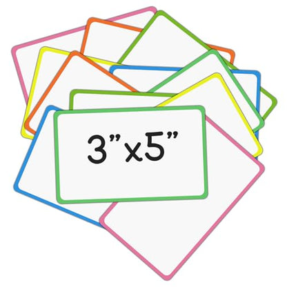 Dry Erase Magnets 12Pack 3x5, Reusable Small Board - color: Color-01-12 Pack, size: Rectangle-3"×5"
