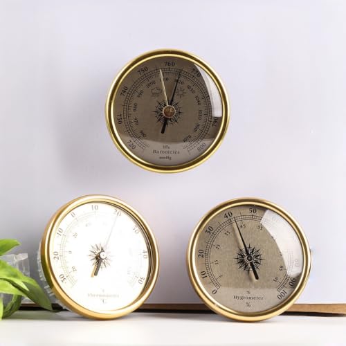 Thermometer Hygrometer Barometer Analog Weather Gauge Compact Outdoor Weather Instrument for Fishing Boating, Thermometer - color: Thermometer
