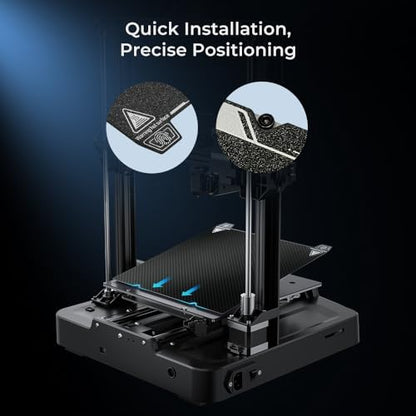 Creality K1 Max Build Plate Kit 315 * 310mm Dual-Sided Printing Platform Board Glossy PET + Matte PEl Plate Build Surface for K1 Max, Ender 3 Max Neo, Ender 3 S1 Plus 3D Printers - style: K1 Max PET PEI Plate