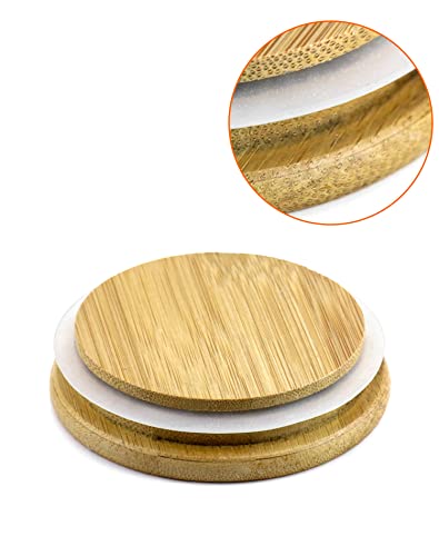 QWORK Glass Measuring Cup, 500ML (18 Oz, 2 Cup), High Borosilicate Glass Scale Cup with Handle and Durable Bamboo Lid, for Kitchen or Restaurant - size: 1 Pack