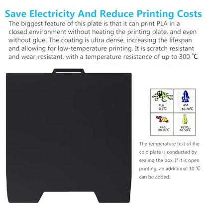 SPARKX i7 Cold Printing Build Plate Upgraded No-Heating No Glue Bed - color: Black