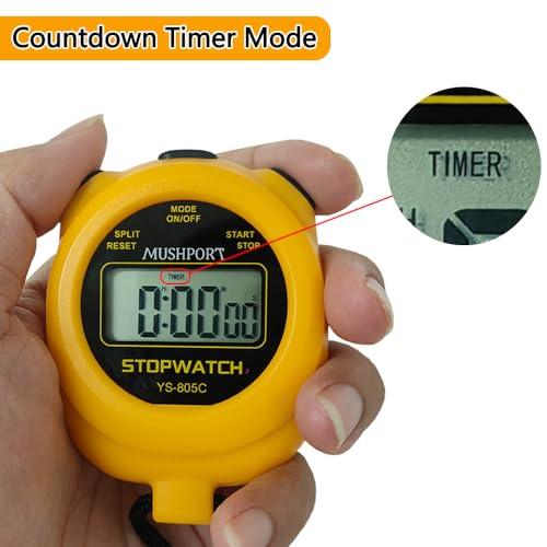 2 Pack Stopwatch Sport Timer, Simple Stop-Watch - color: Orange