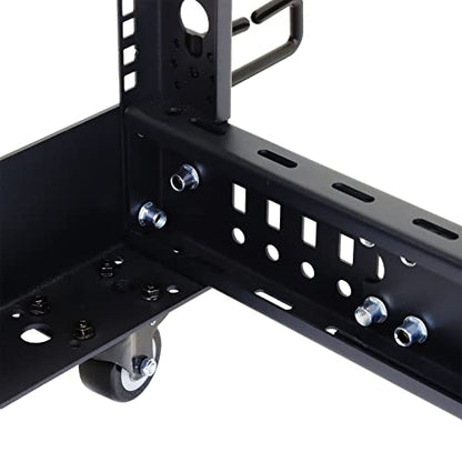 AEONS 22U 4-Post Open Frame Server Rack with Casters, Adjustable Depth - color: B-4POST, size: 22U