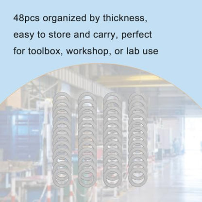 M10x16mm 304 Stainless Steel Shim Washers, Precision Thin Spacers - size: M10X16