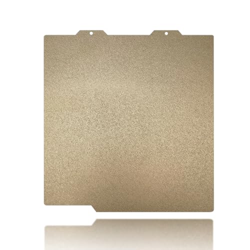 184x184mm Gold PEI Build Plate for A1 mini, Double Sided Textured PEI Flexible Spring Steel Platform Heated Printing Bed for Bambu Lab A1 mini 3D Printer - size: 184x184mm