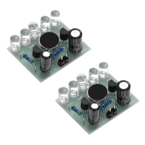 2 Sets Sound-Activated LED Melody Light Electronic Fabrication Kit for Soldering Practice Project Electronics DIY Solder Kits