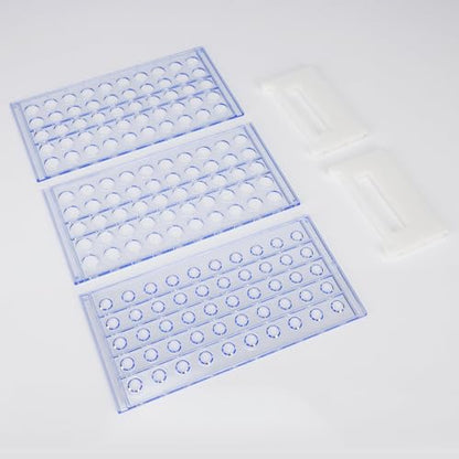 Labasics Test Tube Rack, 3-Tier Detachable Blue Plastic Test Tube Rack Tube Holder Stand Rack for Laboratory Scientific Experiments, 0.63 in 50-Place - size: 0.63 in