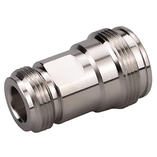 4.3-10 Mini DIN Male to N Female Adaptor 4.3/10 Mini DIN Male to N Female Adapter with Low PIM 160dBc (4.3-10 Female to N Female) - color: 4.3-10 Female to N Female
