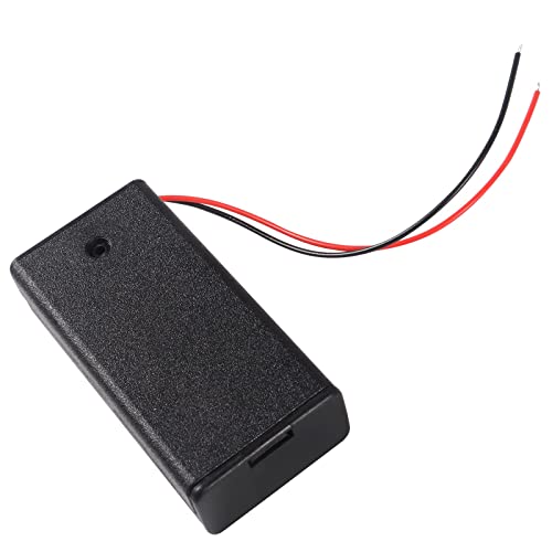 8Pcs 2 AA Battery Holder with Switch, 2X 1.5V AA Battery Holder Case with Wire and ON/Off Switch - size: AA 2 Cell