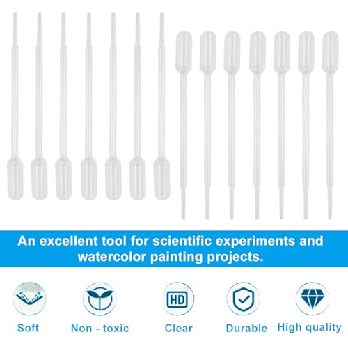 1ML Dropper Pipettes, 200 Pcs - size: 1ML-200 PACK