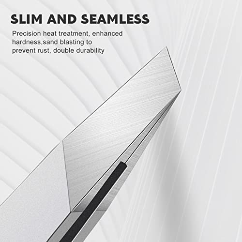 Tweezers Set - Professional Stainless Steel Slant Tweezers, Precision Tweezers Set for Shaping Eyebrows, Great Beauty Tools for Facial Hair, Ingrown Hair, Blackhead Removal(2Pcs Slant Tweezer) - color: 2 Pack (Slant)