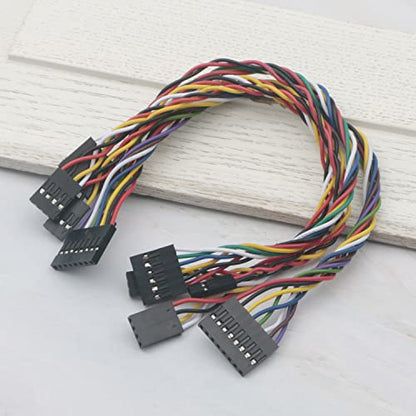 20Pcs 6Pins 20cm Dupont Line 2.54mm Pitch