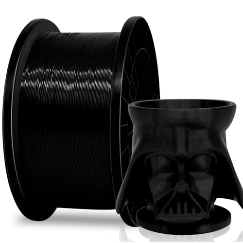 YOUSU 5KG(11lbs) PLA Plus Filament 1.75mm Black, PLA+ Filament 1.75mm 3D Printer Filament, Cost Effective Large Roll 3D Printing Filament for Big Projects - color: Black 5kg, size: F-PLA+