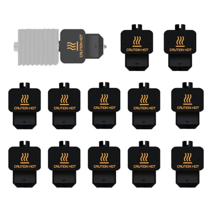 12Pcs Hotend Silicone Sock for Bambu Lab H2D, High Temp Nozzle Cover - size: For H2D