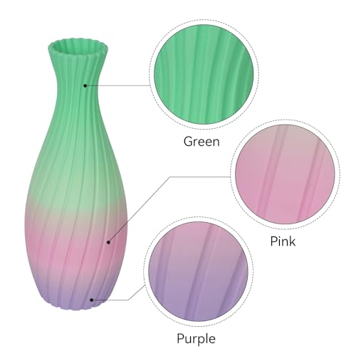 Matte Rainbow PLA 3D Printer Filament, 10Rolls,1KG Spool(2.2lbs) 1.75mm, Multicolor Gradient Filament Bulk for Most FDM 3D Printers,10 Different Matte Rainbow Colors - color: 10*1kg Different Matte Rainbow